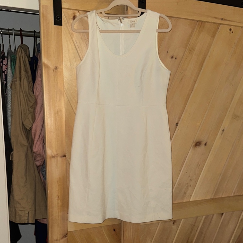 Theory Cream Sleeveless Mini Dress